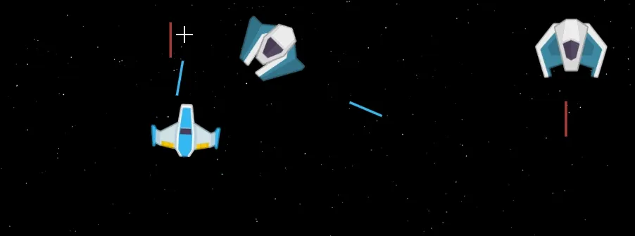 Animated showcasing of Galactic Chaos gameplay.