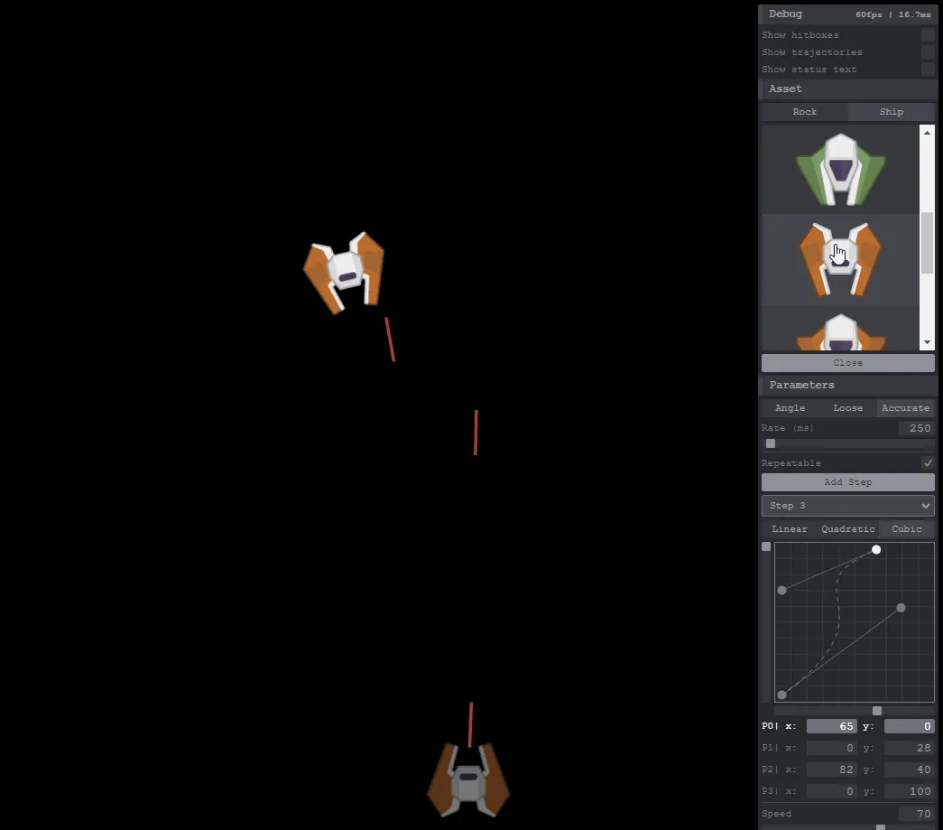 Animated demonstration that explores the application's playground functionality.